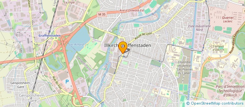 localisation de l'entreprise VANVET  ILLKIRCH-GRAFFENSTADEN