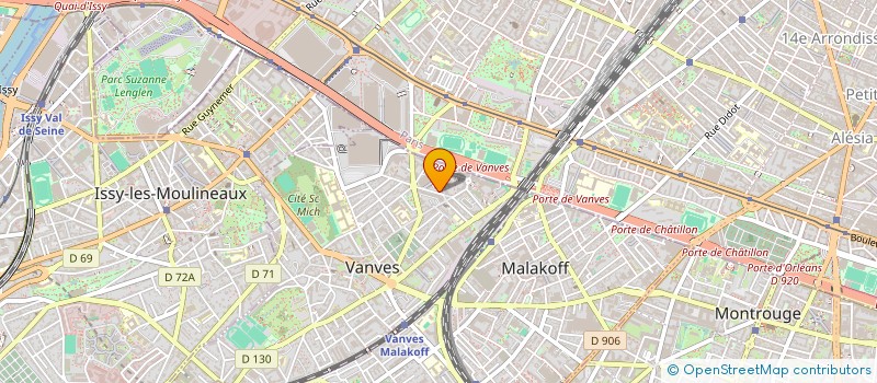 localisation de l'entreprise VANVOPTIC  VANVES