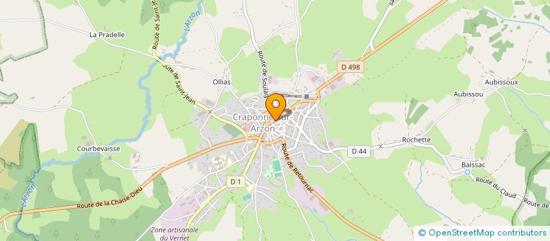 localisation de l'entreprise VAP'AUVERGNE à CRAPONNE-SUR-ARZON