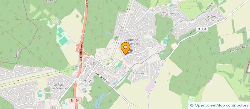 localisation de l'entreprise VAP'ET MOI  LESIGNY