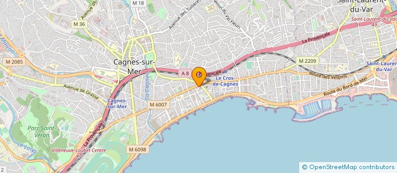 localisation de l'entreprise VAP'HOUSE  CAGNES-SUR-MER