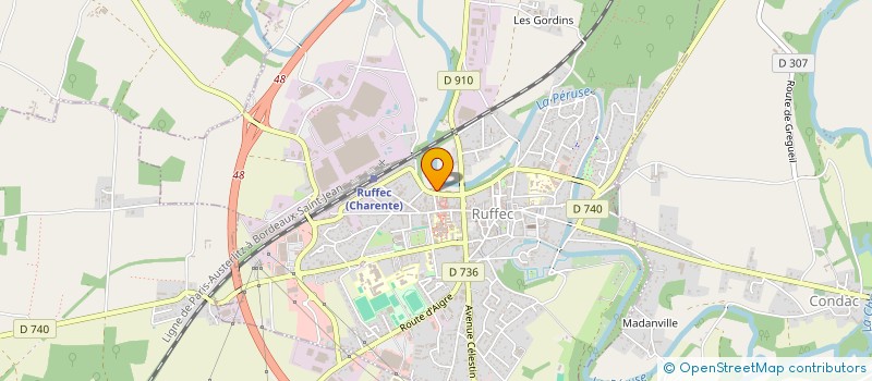 localisation de l'entreprise VAPAMAL  RUFFEC