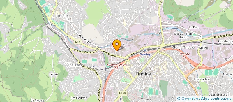 localisation de l'entreprise VAPE  FIRMINY