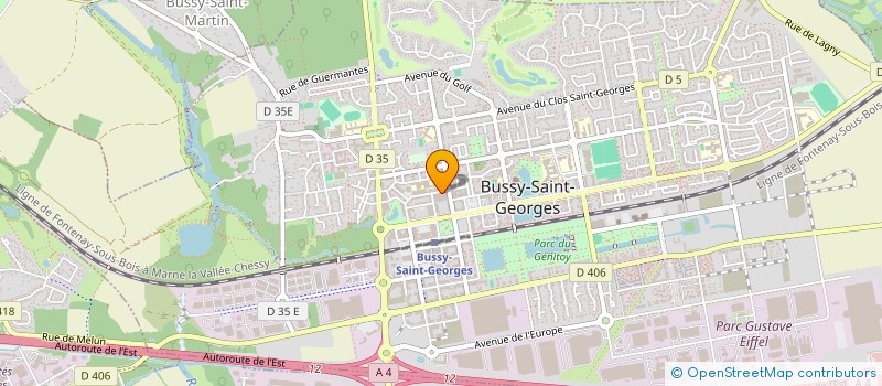 localisation de l'entreprise VAPE & BOTANIQUE à BUSSY-SAINT-GEORGES