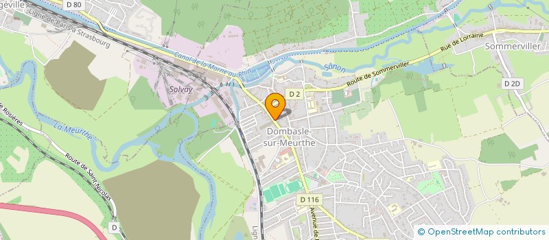 localisation de l'entreprise VAPE & CHILL à DOMBASLE-SUR-MEURTHE
