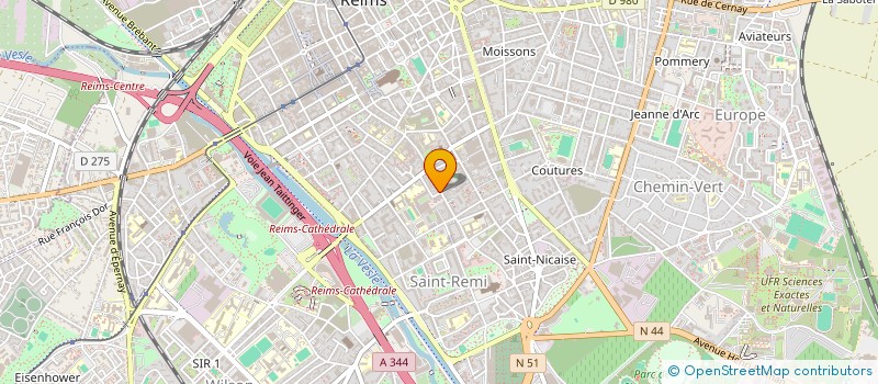 localisation de l'entreprise VAPE51 à REIMS