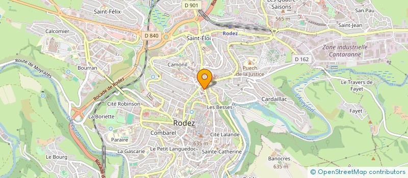 localisation de l'entreprise VAPELMA à RODEZ