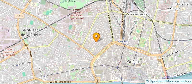 localisation de l'entreprise VAPEREAU à ORLEANS
