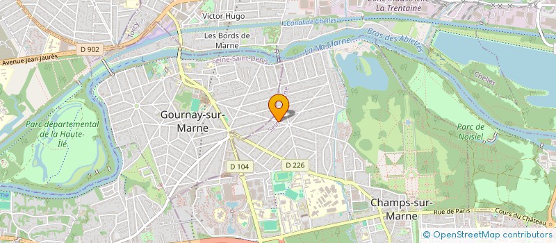 localisation de l'entreprise VAPESOLUTIONS à CHAMPS-SUR-MARNE