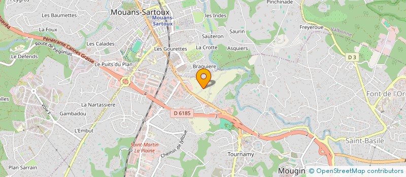 localisation de l'entreprise VAPESPOT  MOUGINS