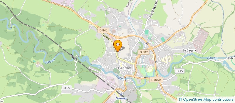 localisation de l'entreprise VAPEURS DU LOT  GRAMAT