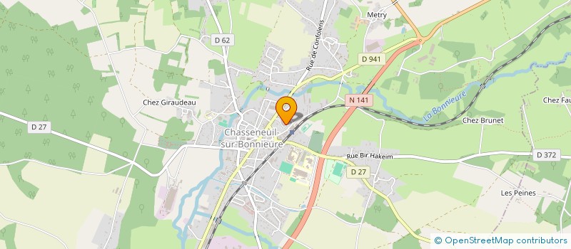 localisation de l'entreprise VAPEX à CHASSENEUIL-SUR-BONNIEURE