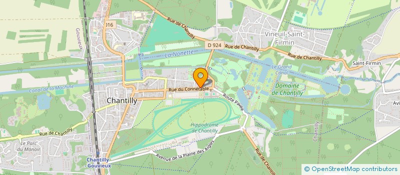 localisation de l'entreprise VAPO 60 à CHANTILLY