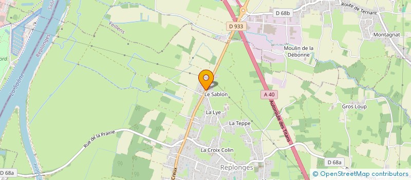 localisation de l'entreprise VAPO PNEUS à REPLONGES