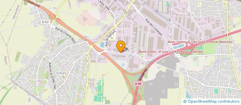 localisation de l'entreprise VAPOFREJUS à CORBAS