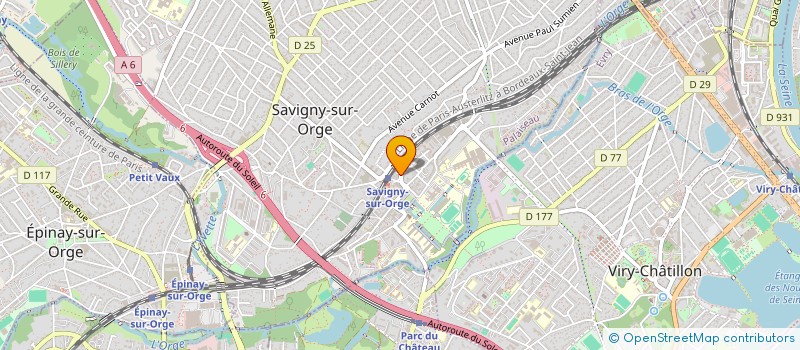 localisation de l'entreprise VAPOT'STYLE à SAVIGNY-SUR-ORGE