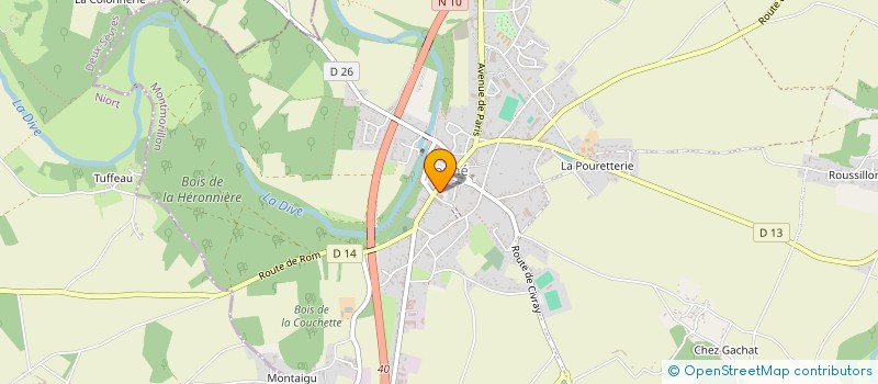 localisation de l'entreprise VAPOTE COUHE  VALENCE-EN-POITOU