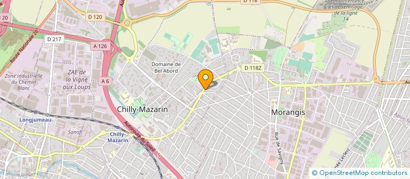 localisation de l'entreprise VAPOTUM à CHILLY-MAZARIN