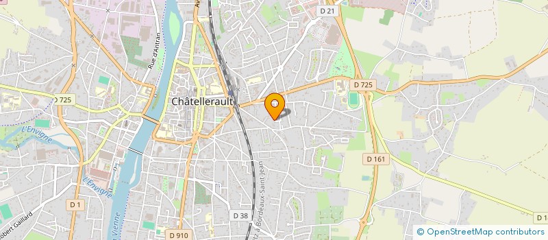 localisation de l'entreprise VAPURN'CO à CHATELLERAULT