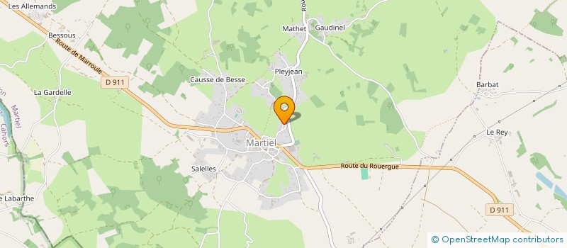 localisation de l'entreprise VAQUIE PLATRERIE  MARTIEL