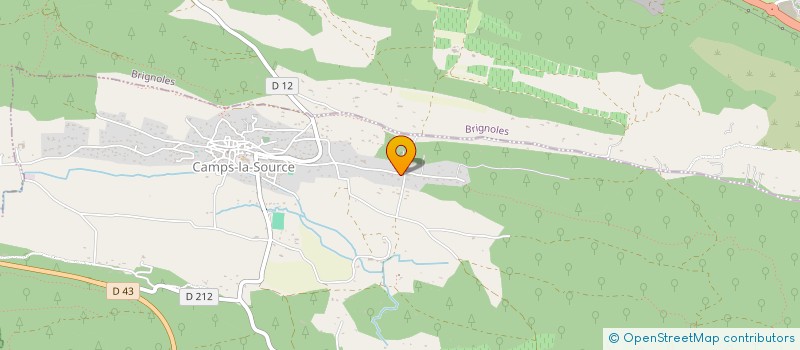 localisation de l'entreprise VAR 2049  CAMPS-LA-SOURCE