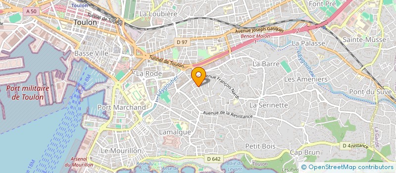localisation de l'entreprise VAR ALIMENTATION à TOULON