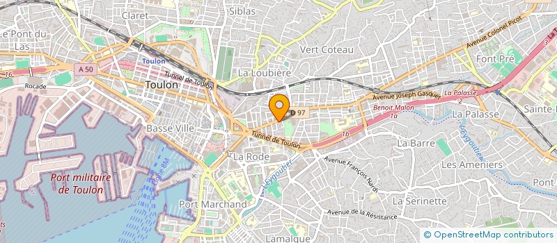 localisation de l'entreprise VAR AZUR LINGE  TOULON