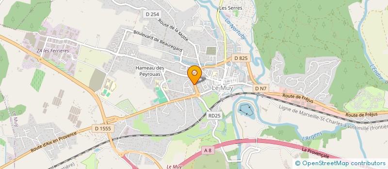 localisation de l'entreprise VAR BETON BTP à LE MUY