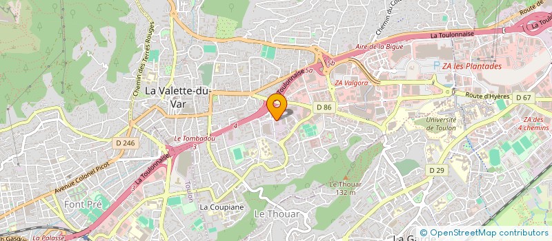 localisation de l'entreprise VAR CONCEPT HABITAT  LA VALETTE-DU-VAR