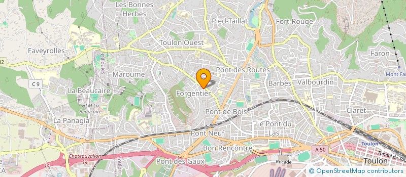 localisation de l'entreprise VAR COURTAGE  TOULON