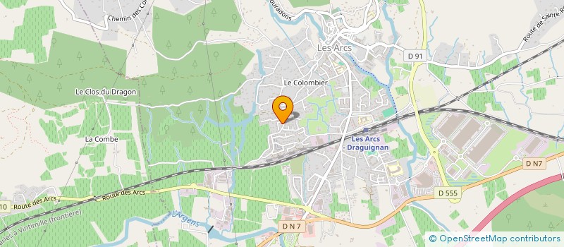 localisation de l'entreprise VAR EST FINANCES à LES ARCS