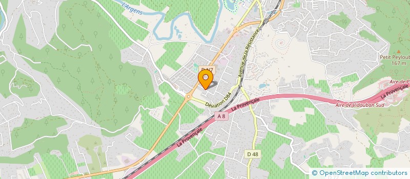 localisation de l'entreprise VAR ETANCHEITE  VIDAUBAN