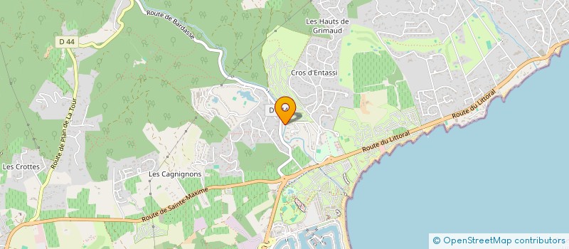 localisation de l'entreprise VAR EUROFESTIVAL  GRIMAUD