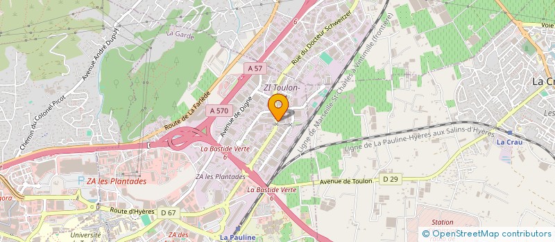 localisation de l'entreprise VAR EXPLOITATION USINAGE à LA GARDE