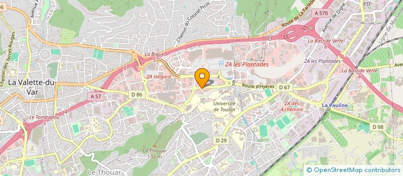 localisation de l'entreprise VAR IMMO à LA VALETTE-DU-VAR