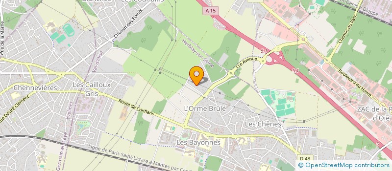 localisation de l'entreprise VAR JD 83  HERBLAY-SUR-SEINE