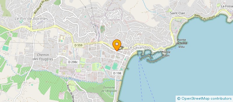 localisation de l'entreprise VAR MARINE à LE LAVANDOU