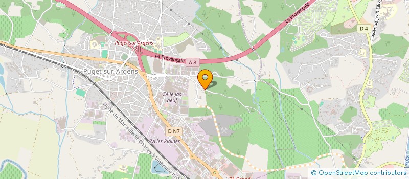 localisation de l'entreprise VAR MEDITERRANEE TP  PUGET-SUR-ARGENS