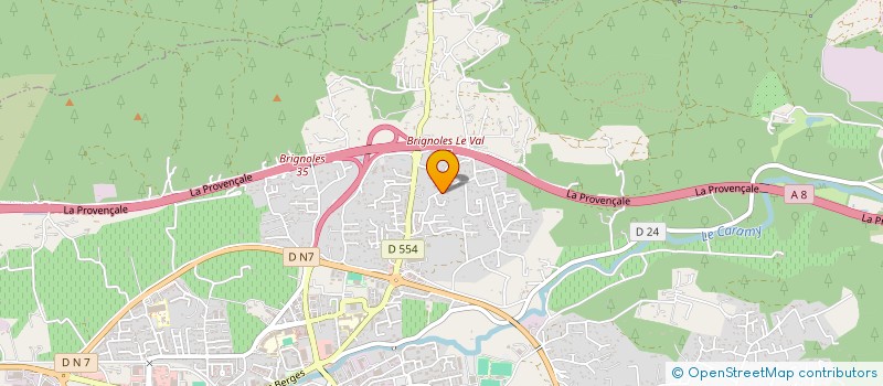 localisation de l'entreprise VAR MENUISERIES FRERES à BRIGNOLES