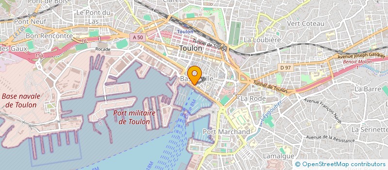 localisation de l'entreprise VAR MONDE VOYAGES à TOULON