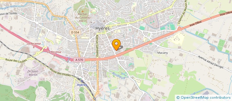 localisation de l'entreprise VAR PAYSAGE  HYERES