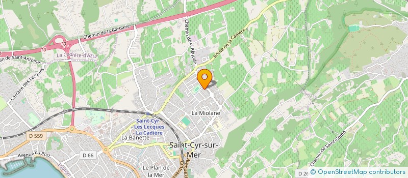 localisation de l'entreprise VAR PRO FERMETURES à SAINT-CYR-SUR-MER