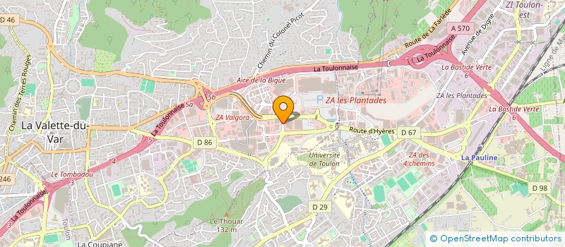 localisation de l'entreprise VAR PRO FORMATION PROFESSIONNELLE à LA VALETTE-DU-VAR