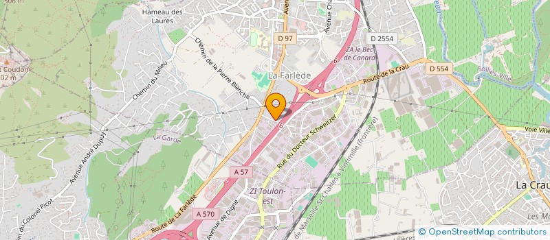 localisation de l'entreprise VAR TRANSPORTS à LA FARLEDE
