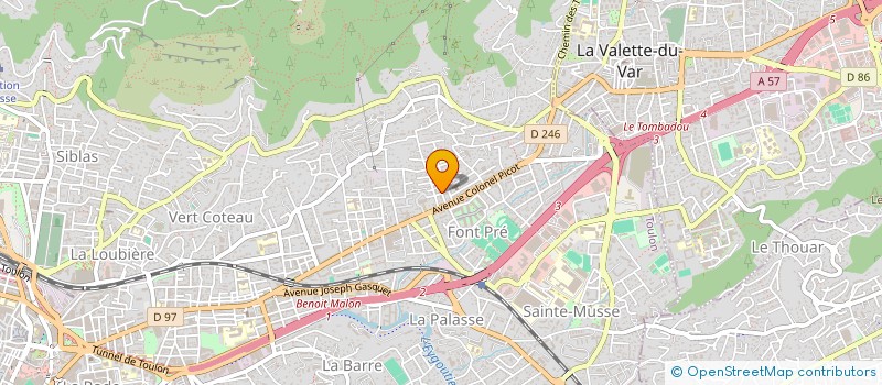 localisation de l'entreprise VAR TRES HAUT DEBIT  TOULON