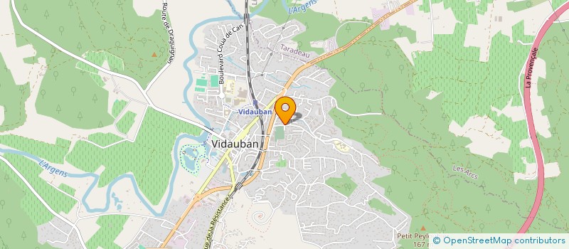 localisation de l'entreprise VAR UNITED  VIDAUBAN