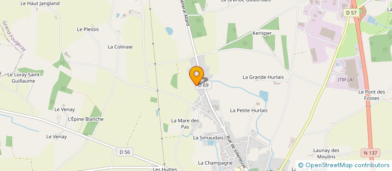 localisation de l'entreprise VARA  GRAND-FOUGERAY