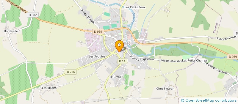 localisation de l'entreprise VARACHAUD MOTOCULTURE à ROUILLAC