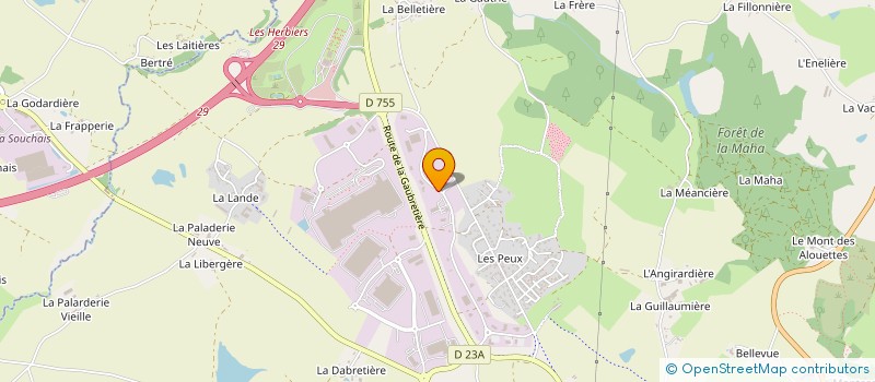 localisation de l'entreprise VARADES AUTOMOBILES à LES HERBIERS