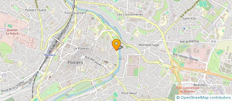 localisation de l'entreprise VARADINUM  POITIERS